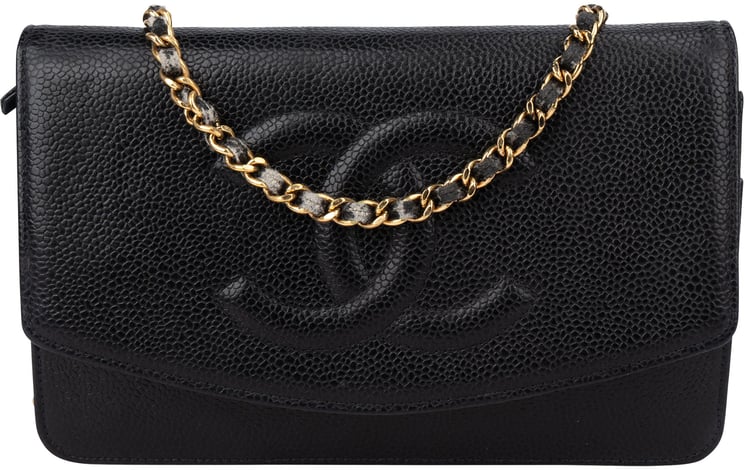 Chanel Chanel Caviar Leather CC Wallet On Chain Crossbody Bag