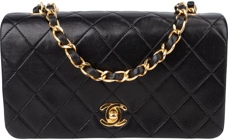Chanel Chanel Quilted Lambskin 24K Gold Single Flap Crossbody Bag