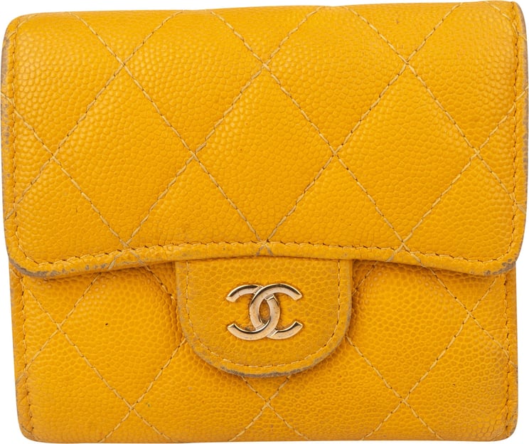 Chanel Chanel Quilted Caviar Leather CC Wallet