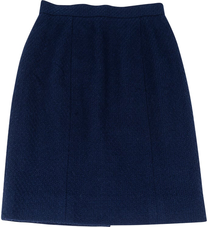 Chanel Chanel Bleu Tweed Skirt (DE 36 / FR 38)