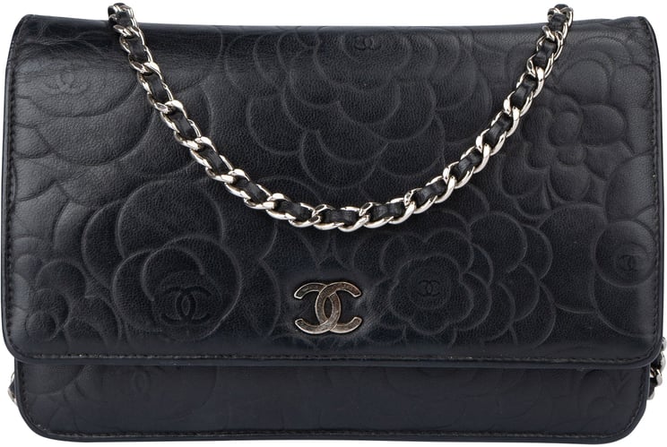 Chanel Chanel Lambskin Camellia Wallet On Chain Crossbody Bag