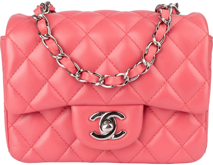 Chanel Chanel Quilted Lambskin Mini Single Flap Crossbody Bag