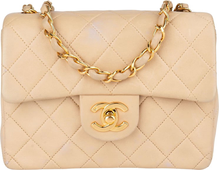 Chanel Chanel Quilted Lambskin 24K Gold Single Flap Crossbody Bag
