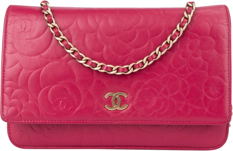 Chanel Chanel Lambskin Camellia Wallet On Chain Crossbody Bag