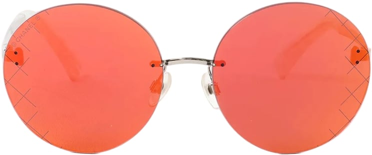 Chanel Chanel Mirrored Sunglasses in Red CH4216