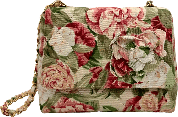 Chanel Chanel Camellia Mini Shoulder Bag Floral / very good