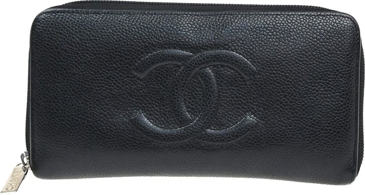 Chanel Chanel CC Zip Around Wallet Leather