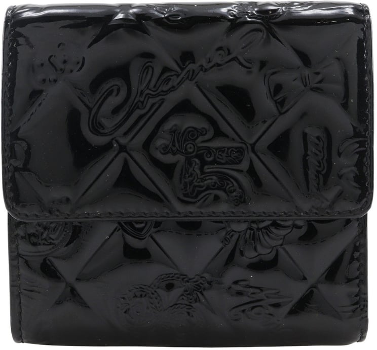 Chanel Chanel Bi-Fold Wallet Quilted Patent