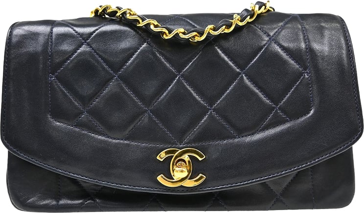 Chanel Chanel Vintage Diana Flap Quilted Lambskin Small
