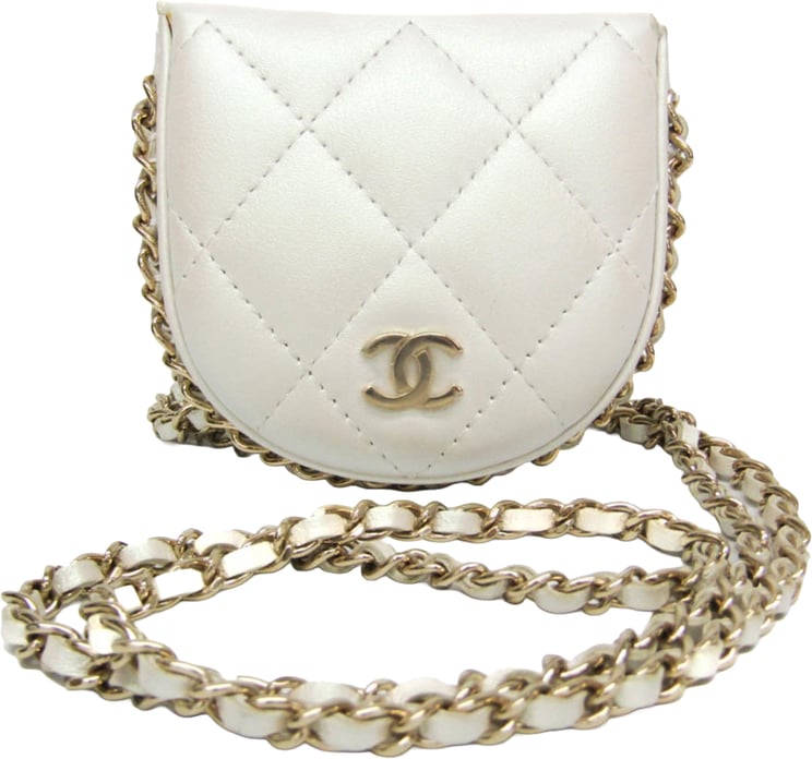Chanel Chanel Chain Around Coin Purse with Chain Quilted Caviar Mini