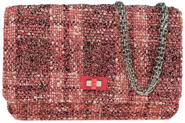 Chanel Chanel Reissue 2.55 Flap Bag Quilted Tweed with Resin Detail 225