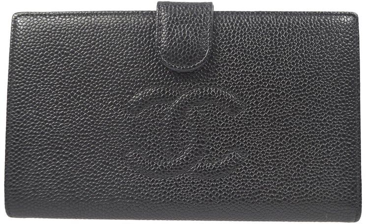 Chanel Chanel Timeless CC French Wallet Caviar Long