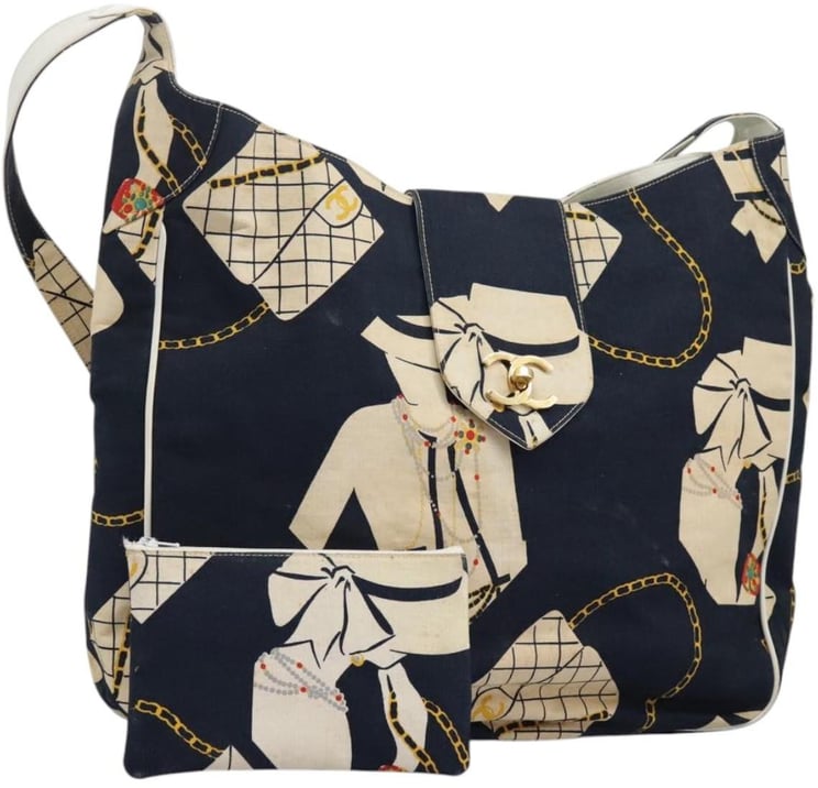 Chanel Chanel Miss Mademoiselle Shoulderbag Canvas