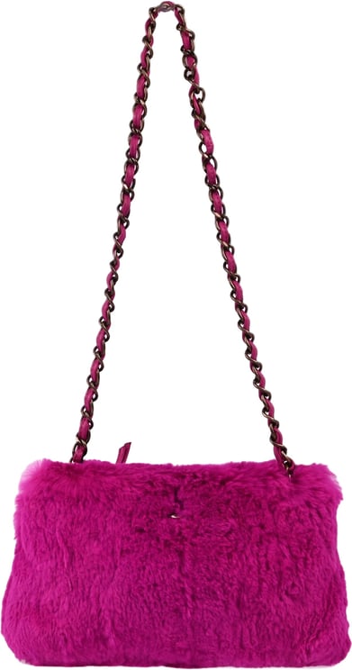 Chanel Chanel Vintage CC Chain Rabbit Fur Small