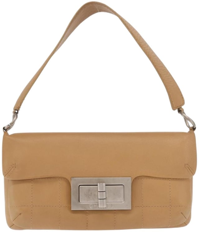 Chanel Chanel Giant Mademoiselle Lock Shoulder Bag Quilted Leather Medium