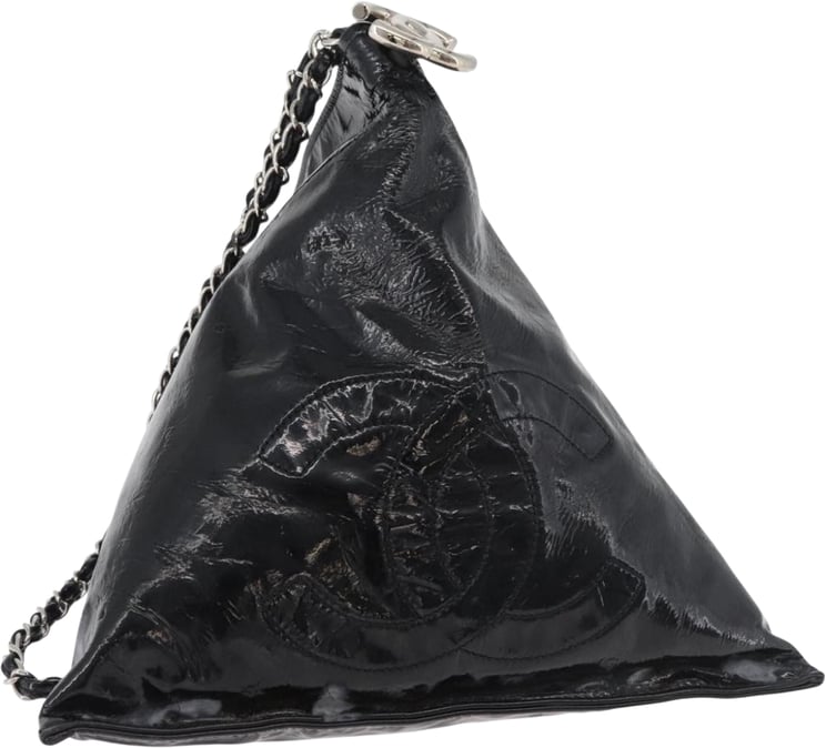 Chanel Chanel Bon Bon Pyramid Wristlet Patent Small