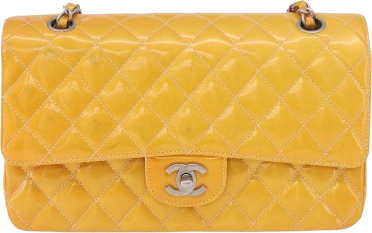 Chanel Chanel Timeless - Classic Double Flap Quilted Patent Small