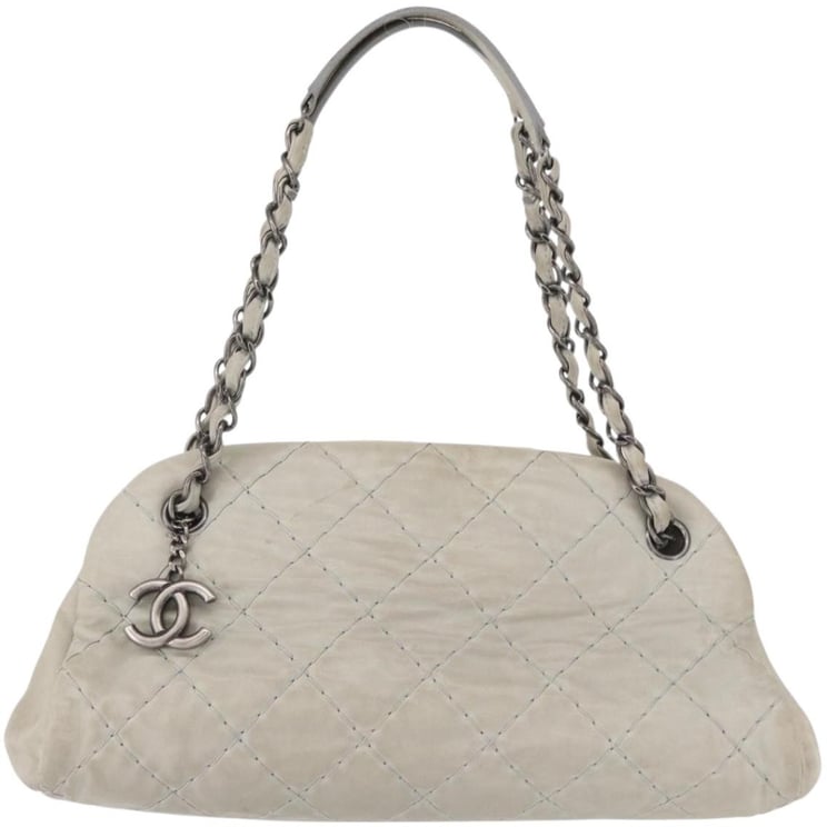 Chanel Chanel Just Mademoiselle Bag Quilted Iridescent Leather Medium