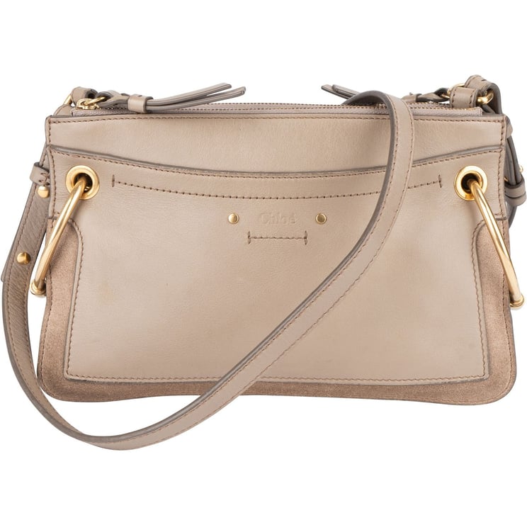 Chloé Chloé Leather and Suede Roy Crossbody Bag