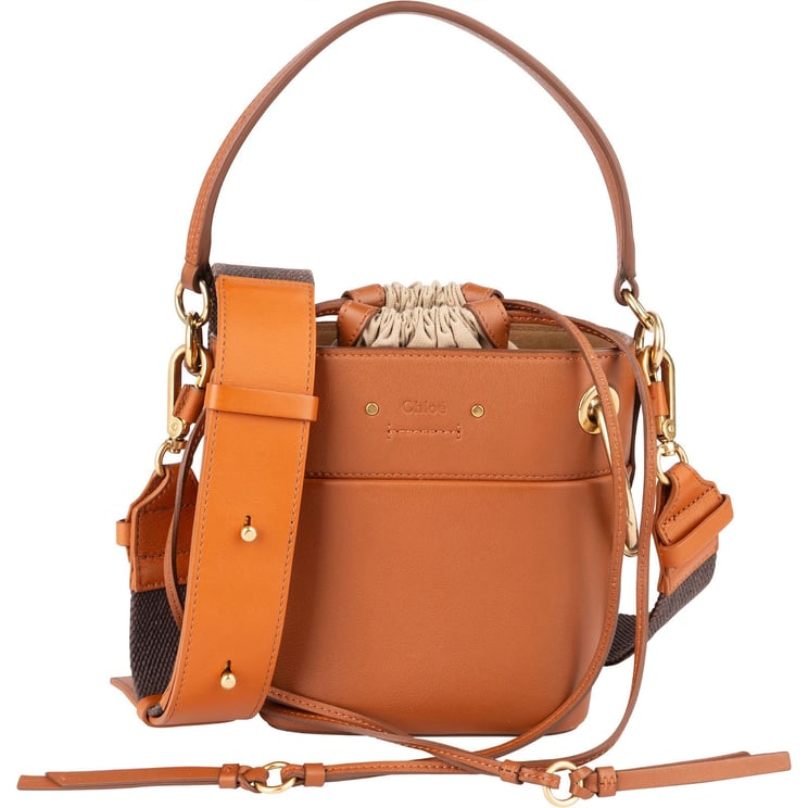 Chloé Chloé Leather Roy Mini Bucket Crossbody Handbag