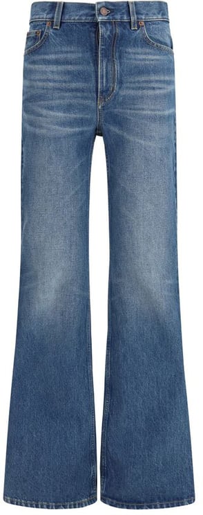 Chloé Chloé Blue Cotton Flared Jeans