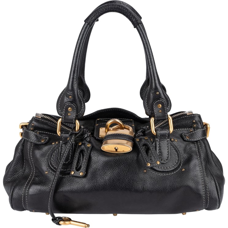 Chloé Chloé Pebbled Leather Paddington Satchel Handbag