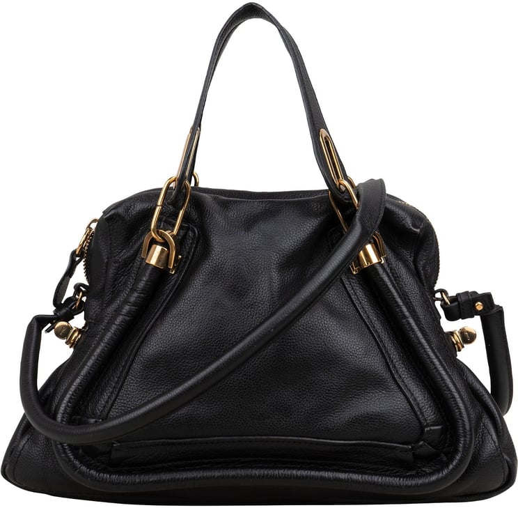 Chloé Chloé Black Leather Paraty Handbag