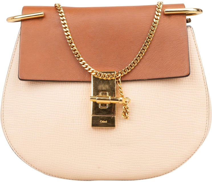 Chloé Chloé Bicolor Leather Drew Crossbody Bag
