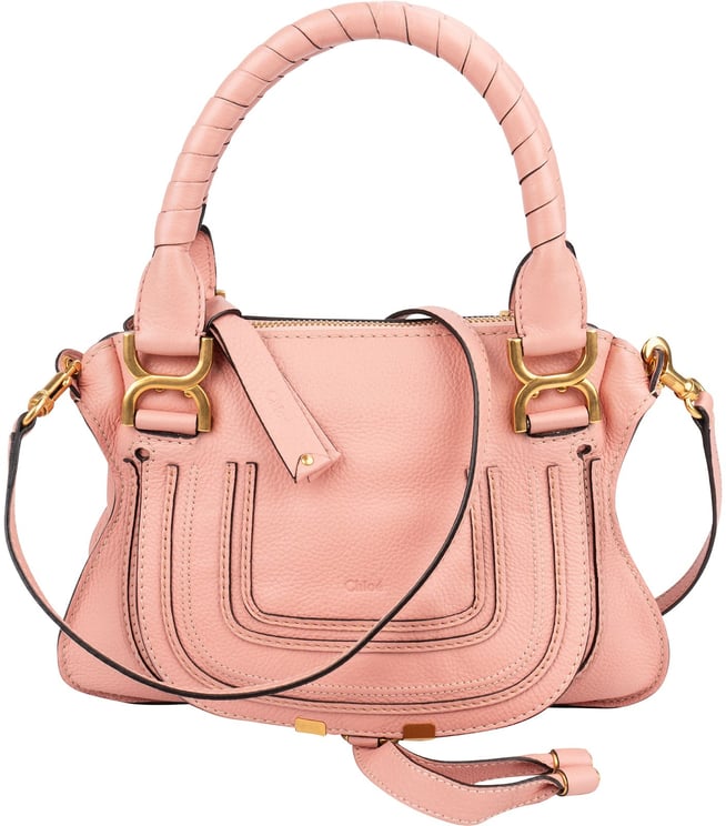 Chloé Chloé Grained Calfskin Marcie Small Satchel Handbag