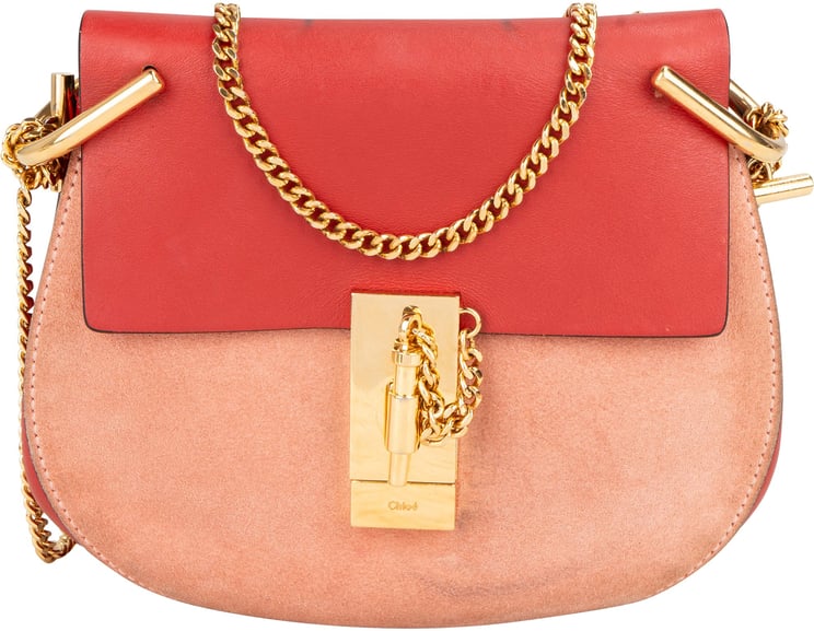 Chloé Chloé Bicolor Leather Drew Crossbody Bag