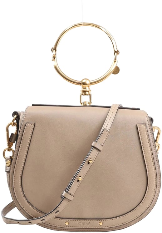 Chloé CHLOE Nile Leather Small 2Way Shoulder Bag in Beige