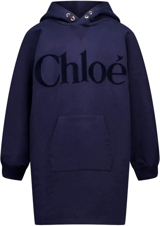 Chloé Chloe Kinder Meisjes Jurk In Navy