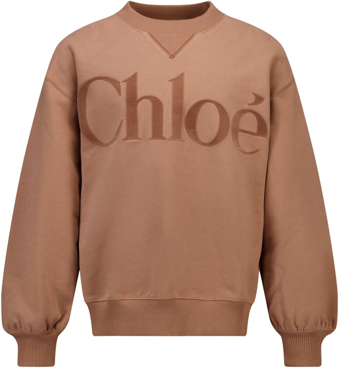 Chloé Chloe Kinder Meisjes Trui In Licht Bruin