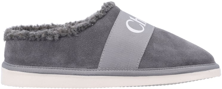 Chloé Sabot Ecofur Grigio