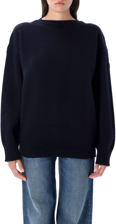 Chloé Sweater Boat Neck Blu