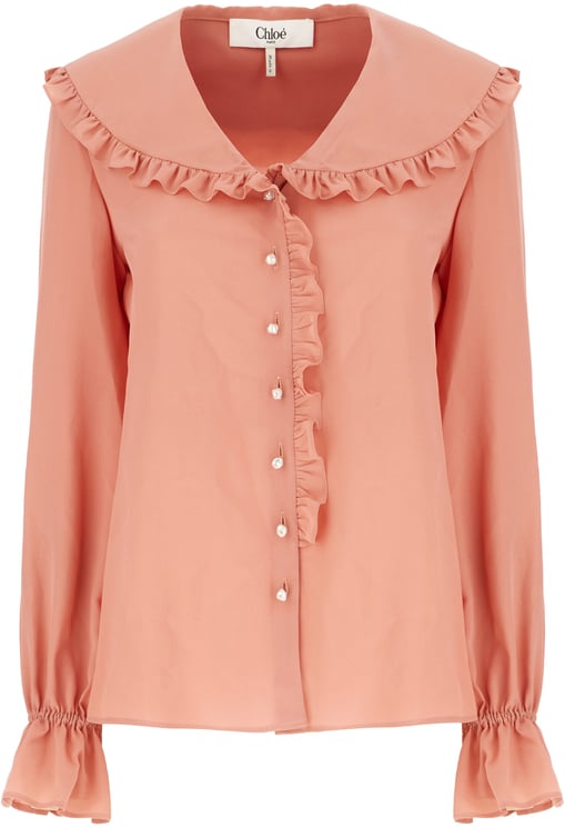 Chloé Chloe Pink silk shirt