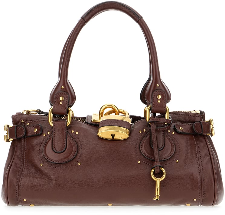 Chloé Chloe Plum leather Paddington shoulder bag
