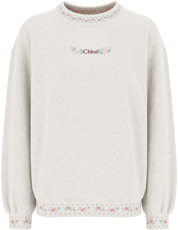 Chloé Chloe Grey cotton sweatshirt