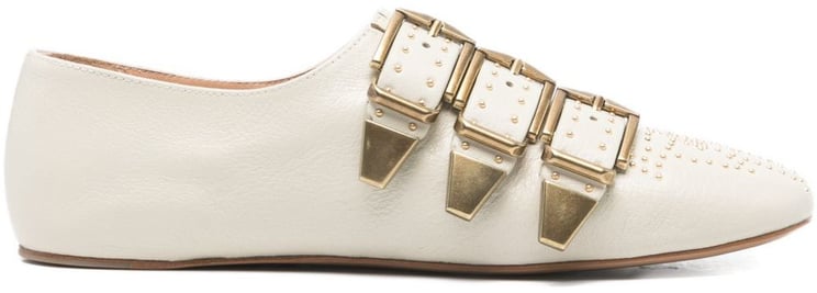 Chloé Flat Shoes White