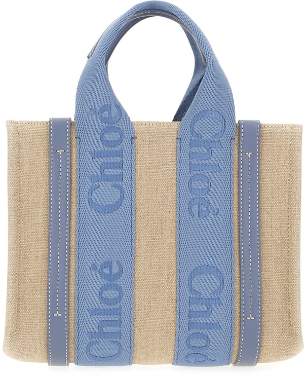 Chloé Chloe Cappuccino linen small Woody handbag