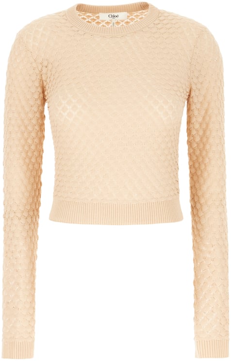 Chloé Chloe Skin pink cotton sweater