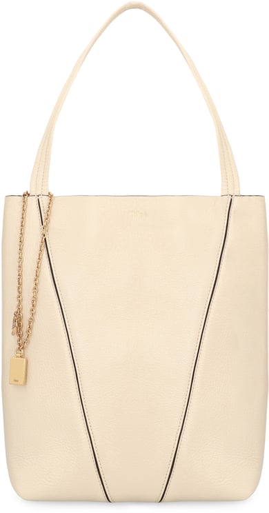 Chloé Chloé Spin leather tote bag