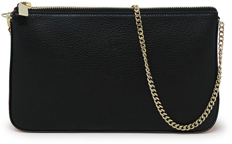 Christian Louboutin CHRISTIAN LOUBOUTIN 1225230 H358 BLACK LEATHER LOUBILA POUCH