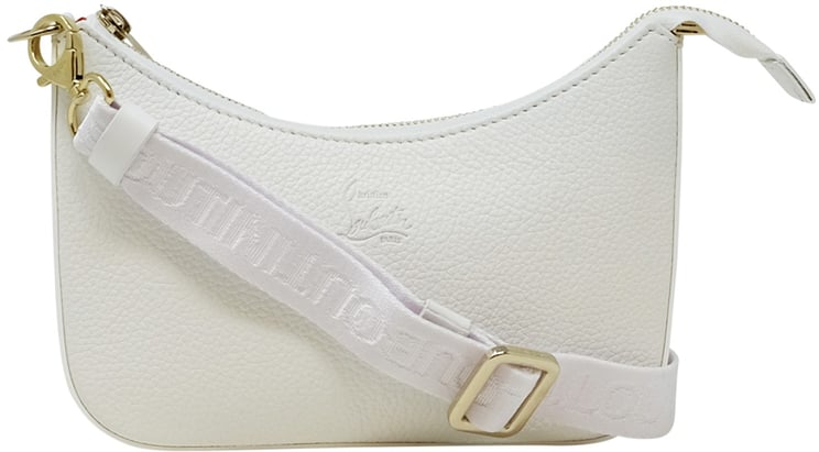 Christian Louboutin CHRISTIAN LOUBOUTIN 1235471 W456 WHITE LEATHER LOUBILA CHAIN MINIBAG