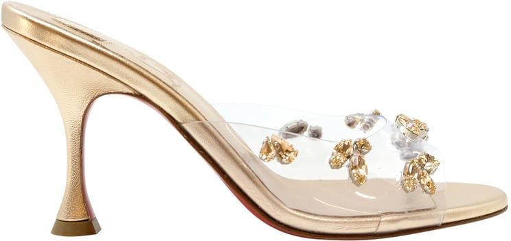 Christian Louboutin CHRISTIAN LOUBOUTIN 3230288 F642 PEACH NAPPA PVC DEGRAQUEEN 85 SANDALS