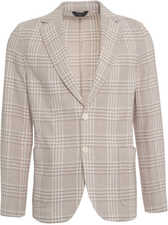 Circolo 1901 Single-breasted blazer with check pattern