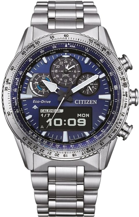 Citizen Citizen Horloge JV2000-54L Promaster Sky Staal Eco-drive Chronograaf 200m Waterdicht Saffierglas 42mm