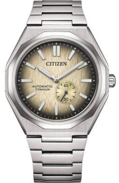 Citizen Citizen Horloge NK5020-58P Zenshine 60 Titanium Automaat Saffierglas 100m Waterdicht 40mm