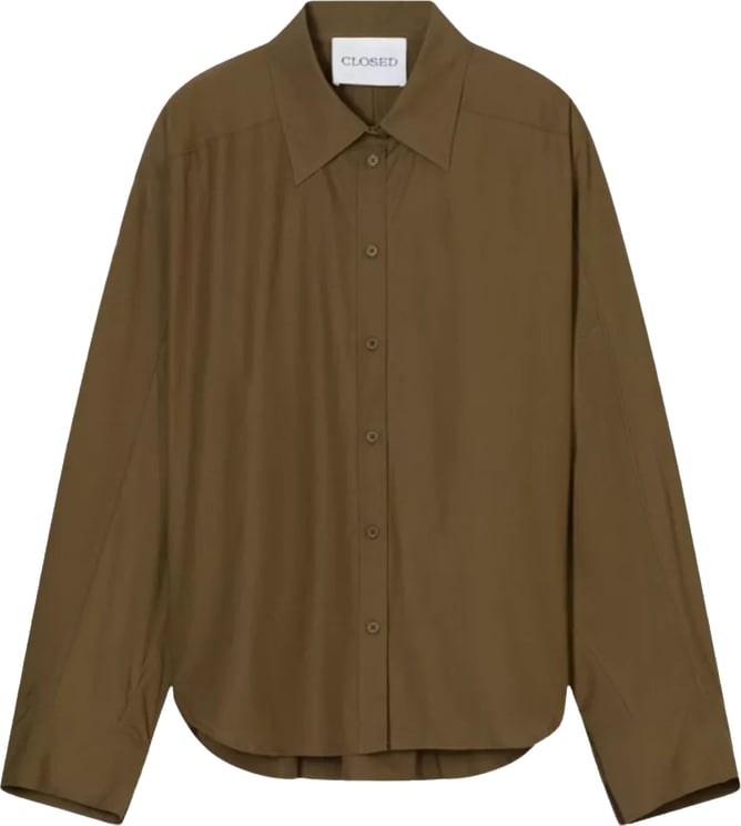Closed Closed Gathered Shirt Blouses Olijf C94564-252-22