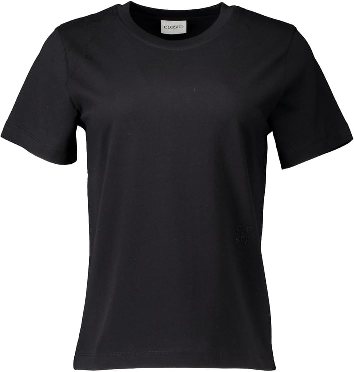 Closed Closed Basic T-shirt T-shirts Zwart C95200-44h-em